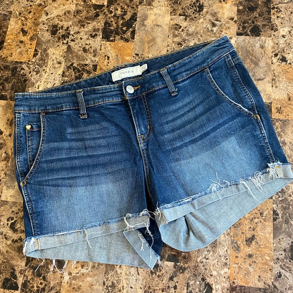 Short En Jean Torrid Femme - Taille 20 - Découpé Mi-hauteur - Occasion Très Bon état